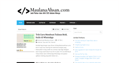 Desktop Screenshot of maulanaahsan.com