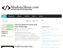 Tablet Screenshot of maulanaahsan.com